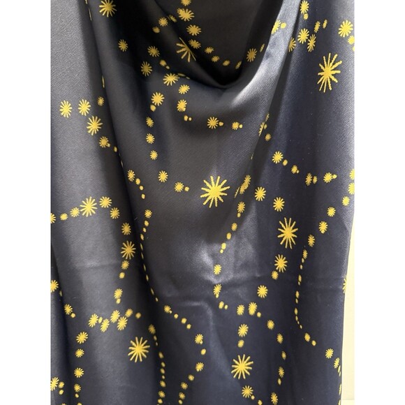 Urban Outfitters Mallory Celestial Slip Dress, Navy & Gold, Sz M Medium - Picture 4 of 8